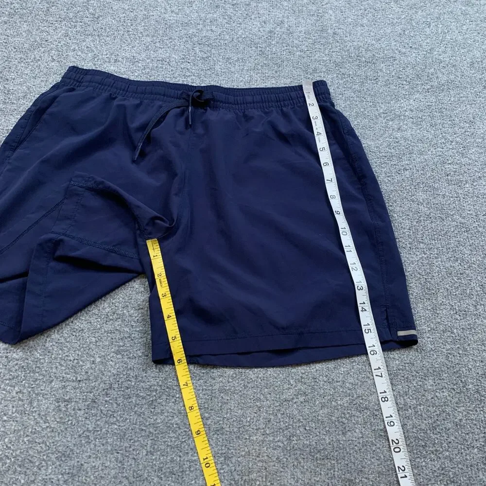 Bearbottom Shorts Mens M Medium Navy Lightweight Elastic Waist Drawstring Active